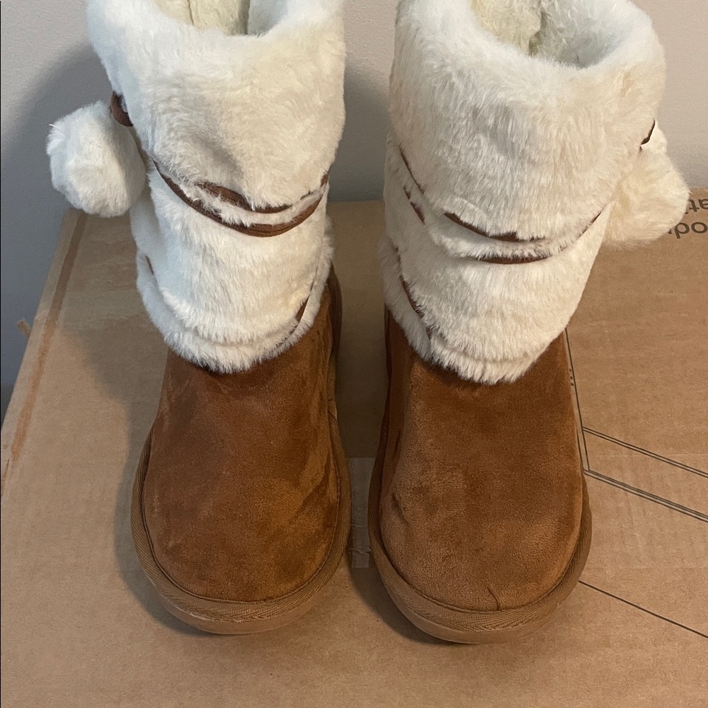 True Craft Tan and Cream Kids Boots